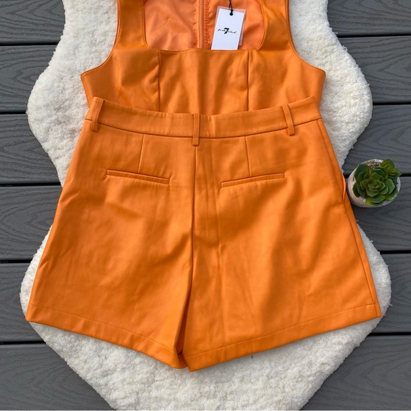 7 For All Mankind Matching Orange Set - Picture 3 of 4